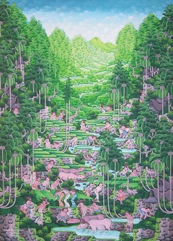 252x350 Traditional School Balinese Paintings - Balinese Painting