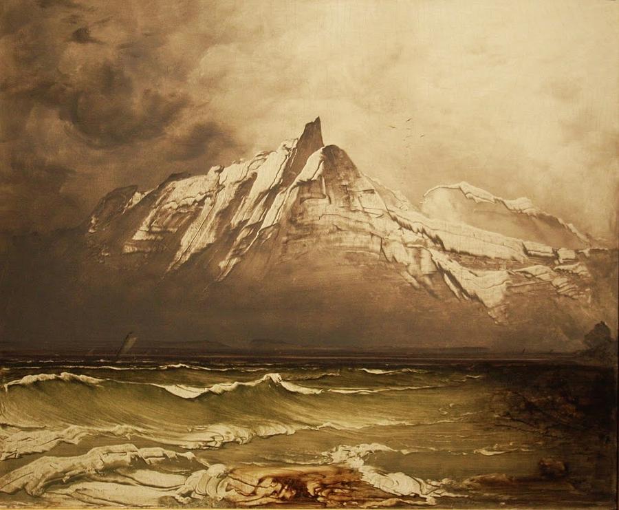 900x741 Seascape Painting By Peder Balke - Balke Painting