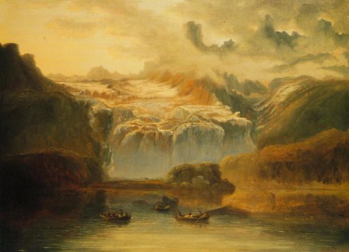 500x362 View Of Jostedalsbreen 1840s Painting Peder Balke Oil Paintings - Balke Painting