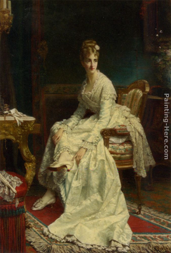 676x1000 Jan Frederik Pieter Portielje Before The Ball Painting Anysize 50 - Ball Painting