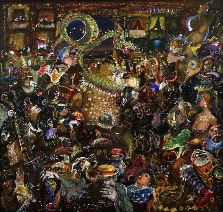 770x733 Saatchi Art The Ball Painting By Giorgi Kukhalashvili - Ball Painting