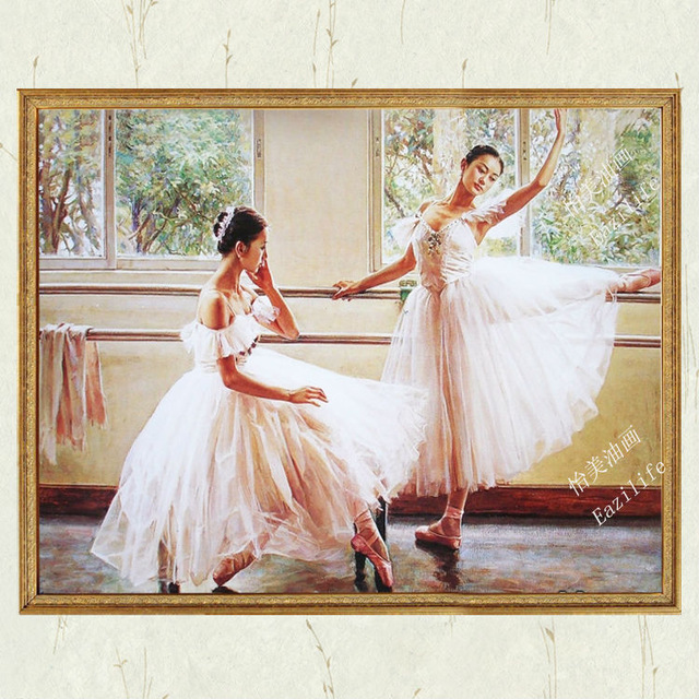 640x640 Oil Painting On Canvas Hight Quality Hand Painted Painting - Ballerina Oil Painting