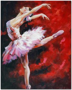 Ballerina Oil Painting at PaintingValley.com | Explore collection of ...