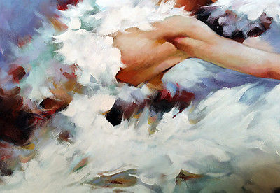400x276 Ballet Dancer - Ballerina Oil Painting