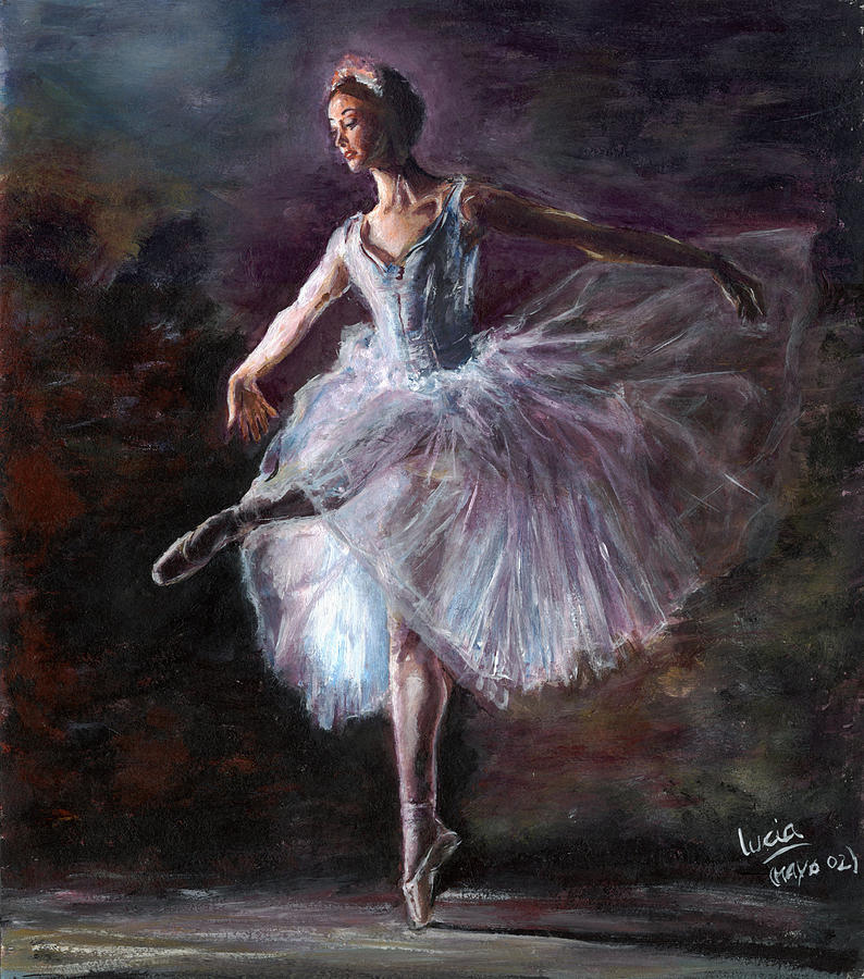 794x900 Ballerina Painting By Lucia B - Ballerina Painting
