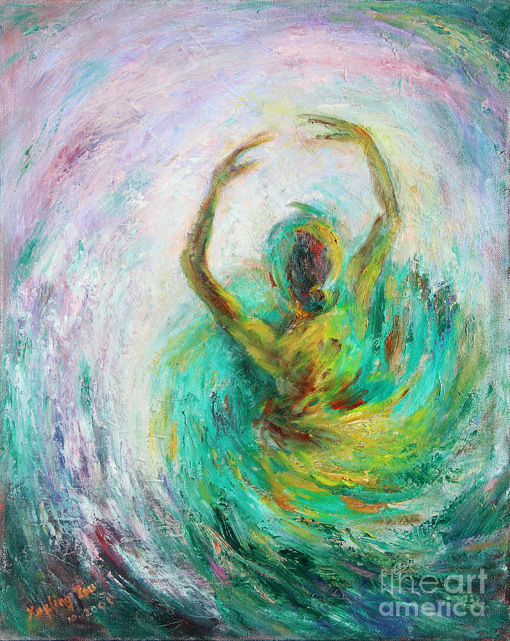 716x900 Ballerina Painting By Xueling Zou - Ballerina Painting