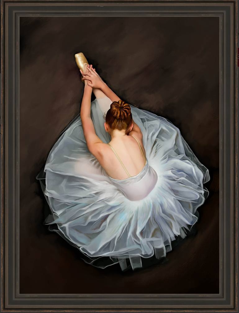 770x1009 Saatchi Art Ballerina Painting By Ranga R - Ballerina Painting