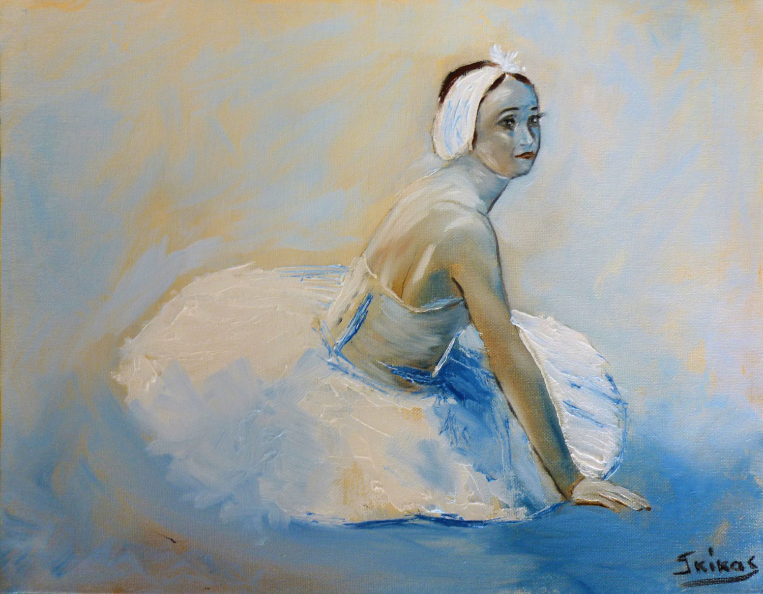 1500x1167 Ballerina Painting Canvas Art Oil Painting Dance Art - Ballerina Painting On Canvas