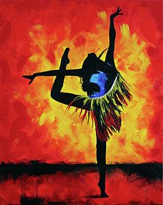 238x300 Ballerina Silhouette Paintings - Ballerina Silhouette Painting