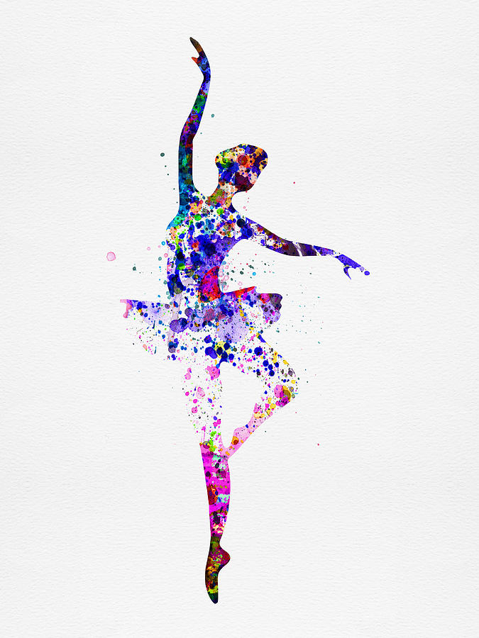 675x900 Ballerina Dancing Watercolor 2 Painting By Naxart Studio - Ballerina Watercolor Painting