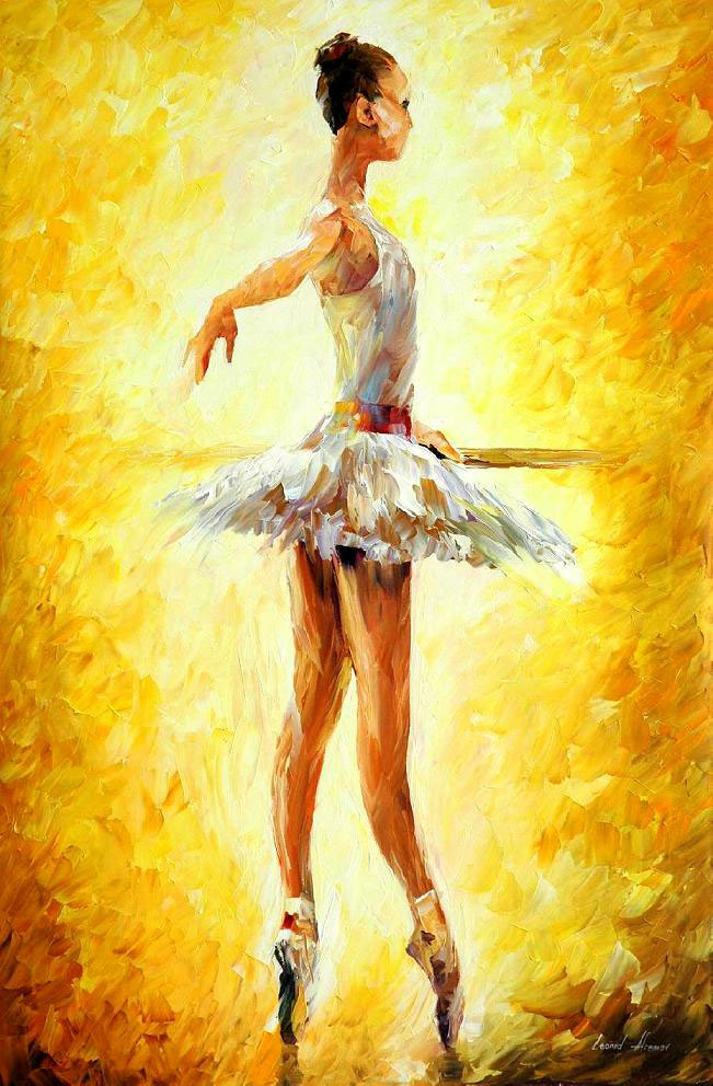 651x992 In The Ballet Class Palette Knife Oil Painting On Canvas By - Ballet Class Painting