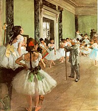 200x227 The Ballet Class (Degas, D'Orsay) - Ballet Class Painting
