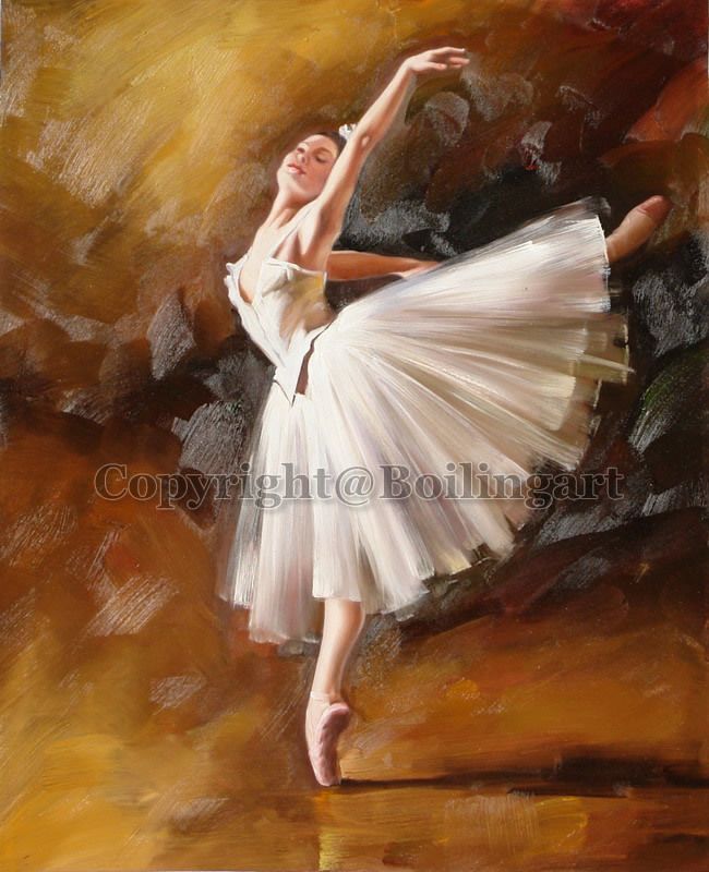 650x800 Handicrafts Oil Painting Home Decor Graceful Ballerina Dancing - Ballet Dancer Oil Painting