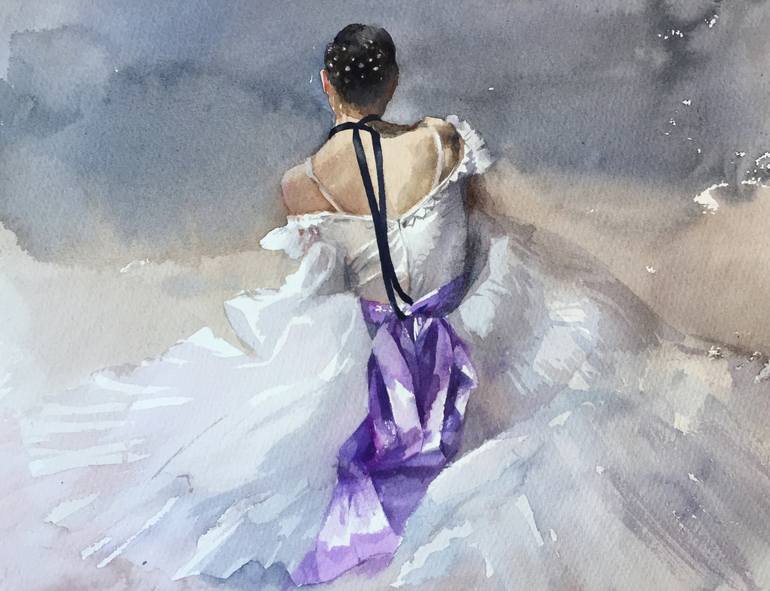770x591 Saatchi Art Ballet Dancer Painting By Samira Yanushkova - Ballet Dancer Painting