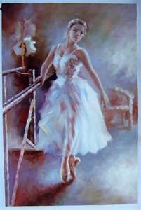 201x300 Ballerina Girl Painting - Ballet Girl Painting