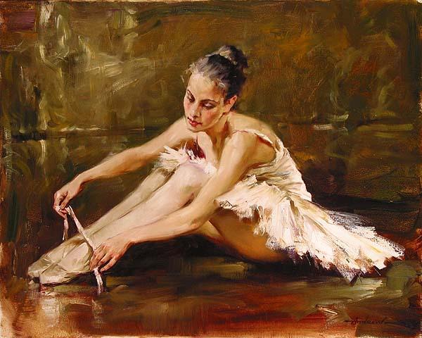 600x480 Ballet Paintings By Famous Artists - Ballet Girl Painting