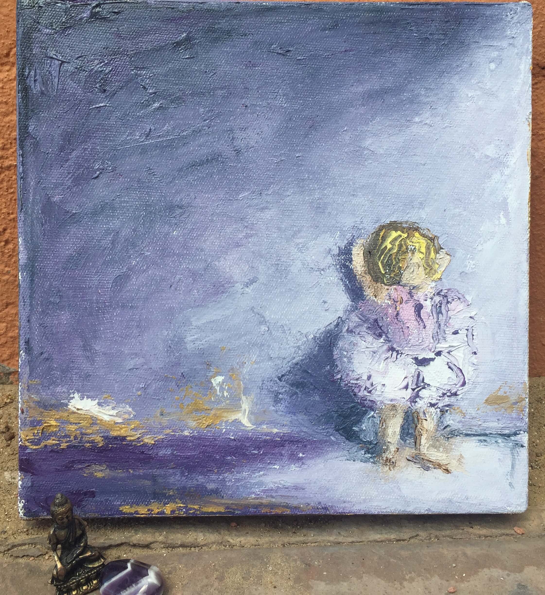 2243x2448 Pretty Little Me Oil Painting Little Ballerina Girl Dancing - Ballet Girl Painting