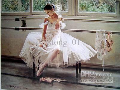 401x300 2018 Art Ballet Oil Painting Handmade Ballet Art Paintings Wall - Ballet Oil Painting
