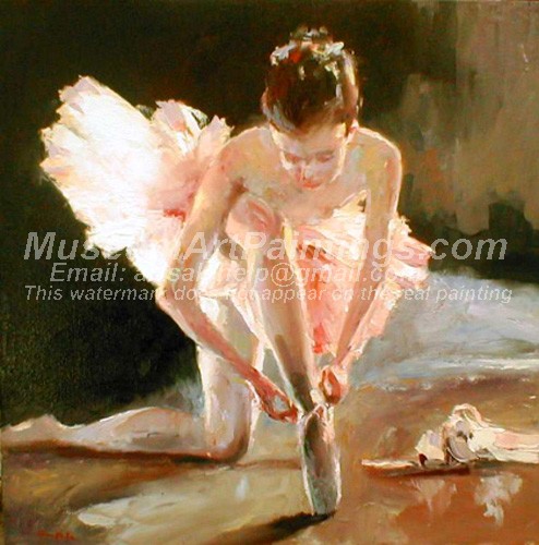 494x500 Ballet Oil Painting 180 - Ballet Oil Painting