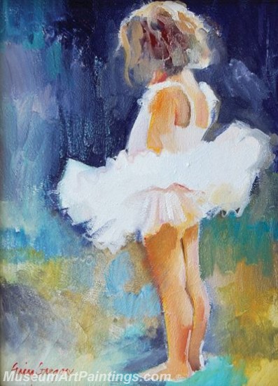 397x550 Ballet Oil Painting On Canvas Mb018 - Ballet Oil Painting