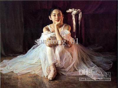 400x300 Handmade Ballet Art Painting Ballet Nice Girl Oil Painting - Ballet Oil Painting