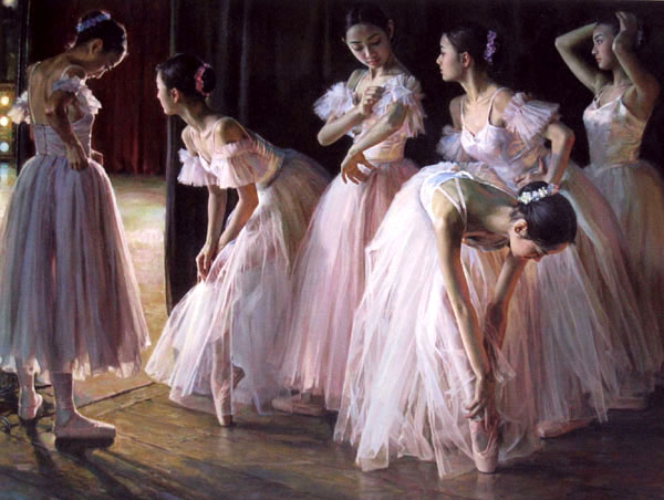 600x452 Ballet Dancers Super Art Oil Paintings For Sale - Ballet Oil Painting