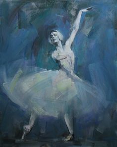 Ballet Dancer Oil Painting at PaintingValley.com | Explore collection ...