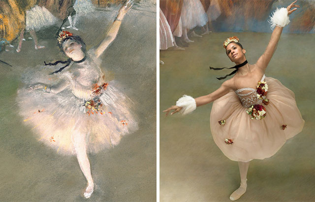 640x410 Ballet Dancer Recreates The Paintings Of Edgar Degas - Ballet Painting