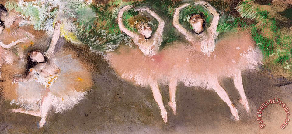 960x442 Edgar Degas Scene De Ballet Painting - Ballet Painting