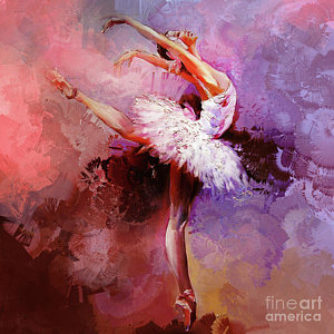 300x300 Swan Lake Ballet Paintings Fine Art America - Ballet Painting