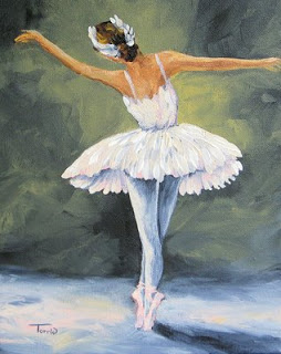 254x320 Torrie Smiley, Original Works Of Art The Ballerina Ii ~ New - Ballet Painting
