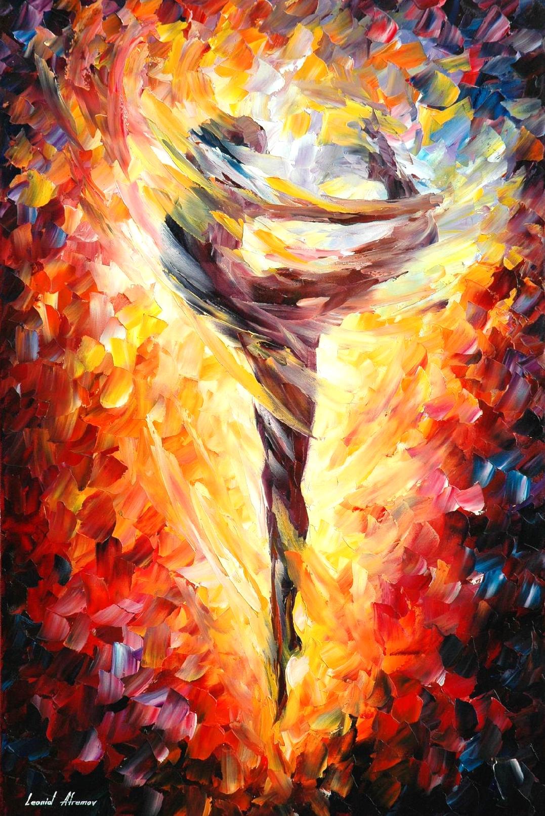 1077x1613 Ballet 3 Palette Knife Oil Painting On Canvas By Leonid Afremov - Ballet Painting