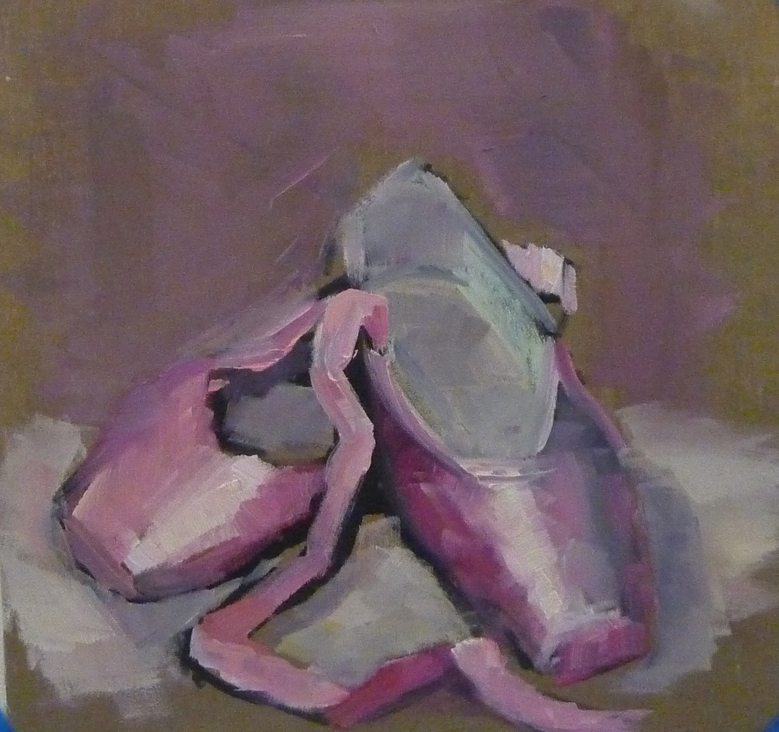 1576x1480 Carol Josefiak Painting A Day - Ballet Shoes Painting
