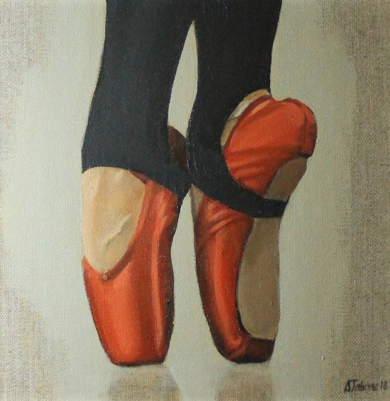 770x792 Saatchi Art Red Ballet Shoes, Ballet Painting, Ballerina, Dance - Ballet Shoes Painting