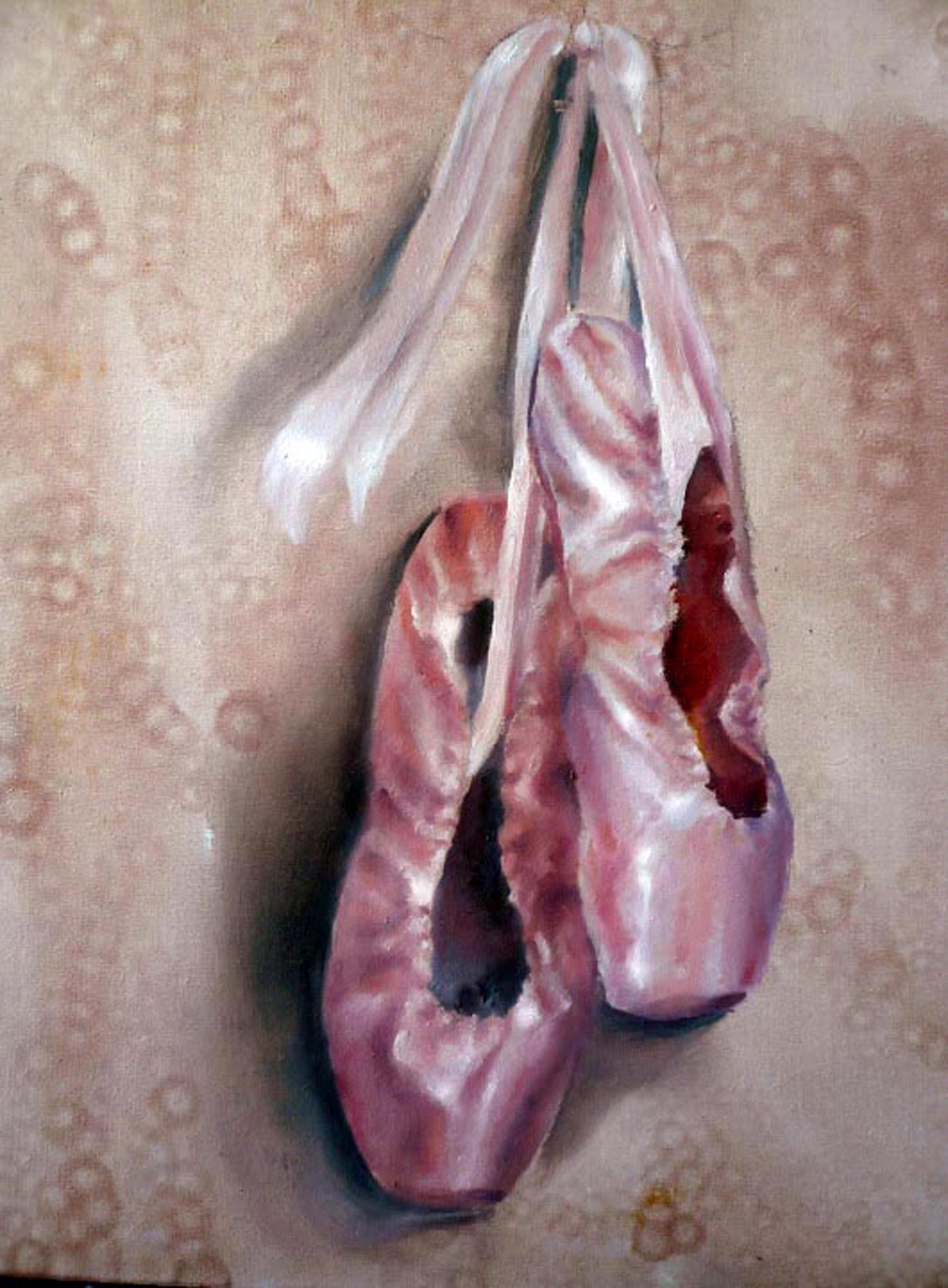 3000x4075 Ballet Shoes Desiree - Ballet Shoes Painting