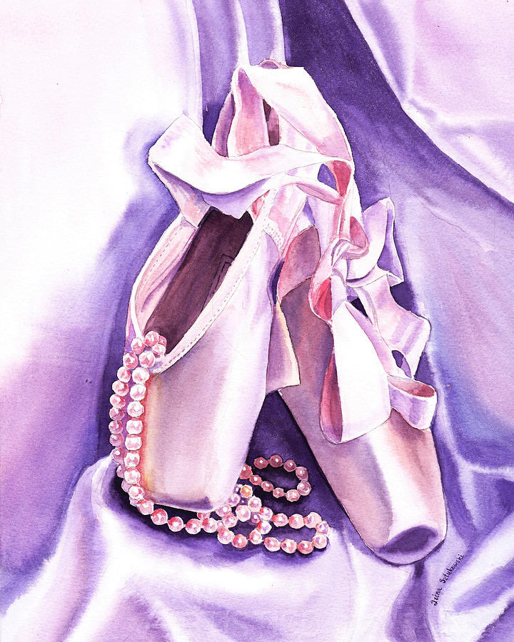 Ballet Slipper Painting At PaintingValley Com Explore Collection Of   Ballet Slipper Painting 14 