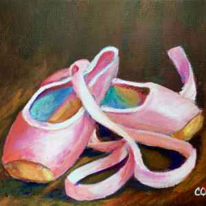 300x300 Pink Ballet Slippers - Ballet Slipper Painting