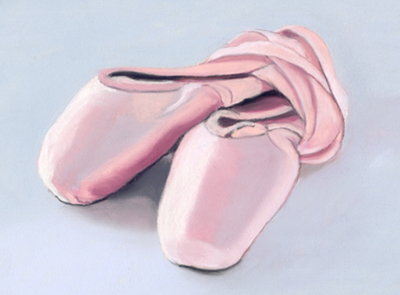 450x332 Ballet Slippers Ria Hills - Ballet Slipper Painting