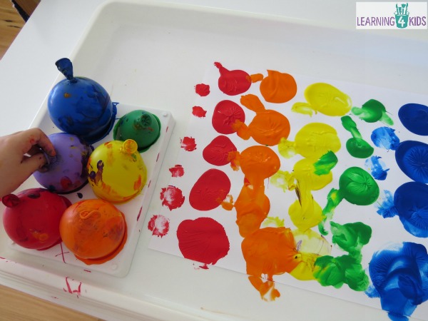 600x450 Painting With Balloons Learning 4 Kids - Balloon Painting