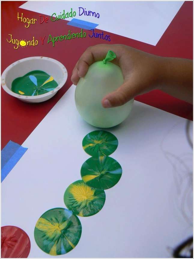 646x859 This Balloon Stamp Painting Is A Great Activity To Try With Kids - Balloon Painting