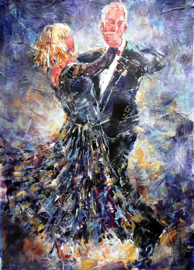 396x550 Ballroom Dancing - Ballroom Dance Painting