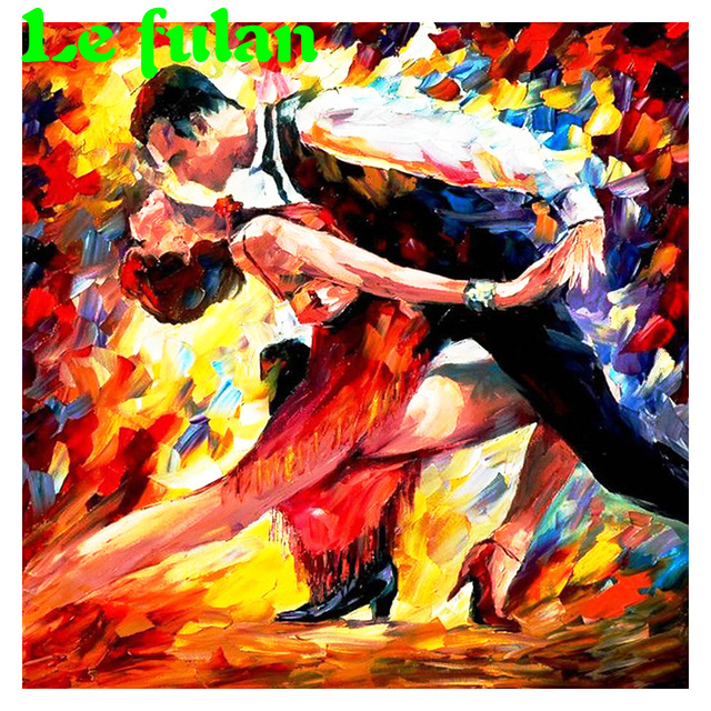 640x640 Full Diamond Painting The Ballroom Dancing Diy Diamond Embroidery - Ballroom Dance Painting