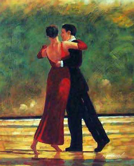 450x556 Oil Paintings Frames - Ballroom Dance Painting
