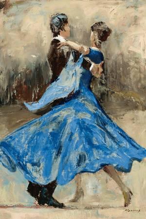 300x450 Affordable Ballroom Dancers (Decorative Art) Posters For Sale - Ballroom Dance Painting