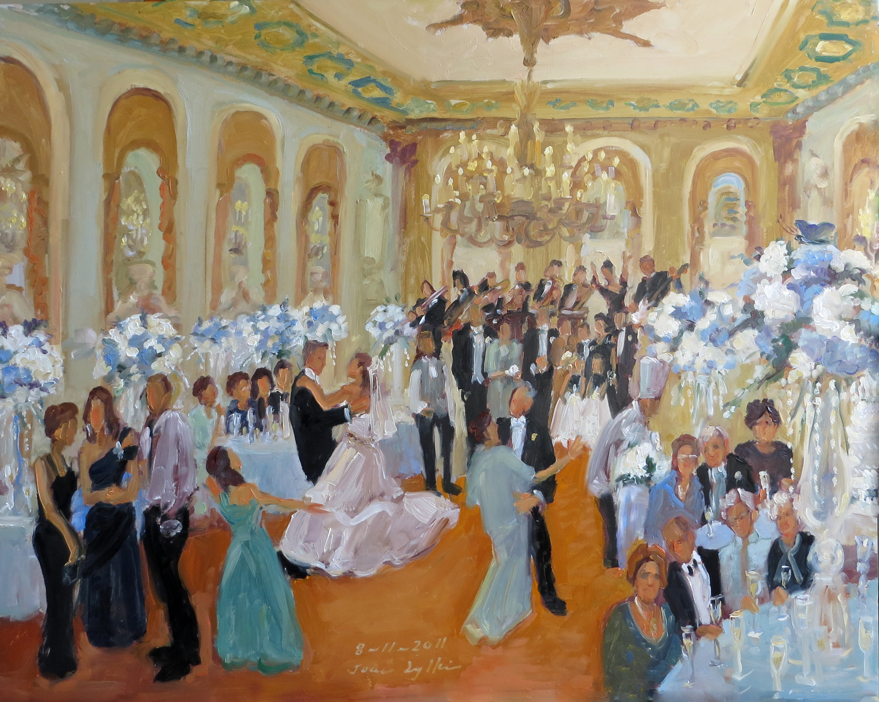 3029x2421 Live Event Artist Paints Live - Ballroom Painting