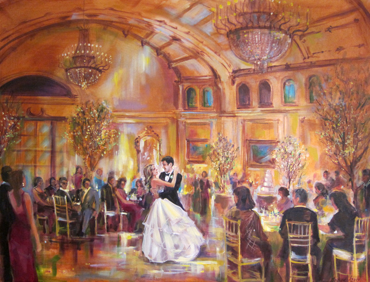 720x550 Live Event Paintings Vivianlovesphotography - Ballroom Painting