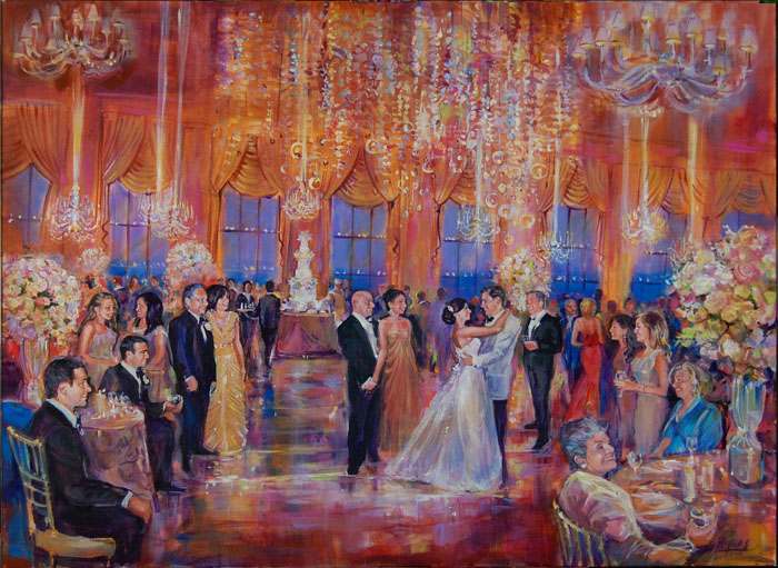 700x511 Turn Your Wedding Into A Work Of Art - Ballroom Painting