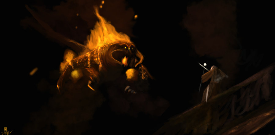 Balrog Painting at PaintingValley.com | Explore collection of Balrog ...