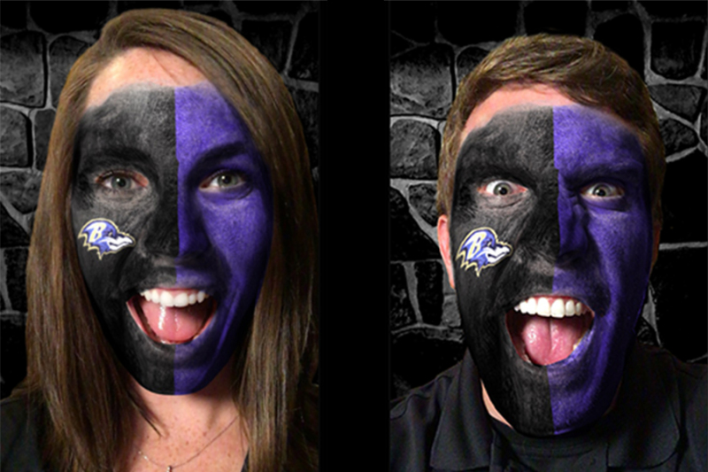800x533 Baltimore Ravens First Nfl Team To Launch Ar Face Painting - Baltimore Ravens Painting
