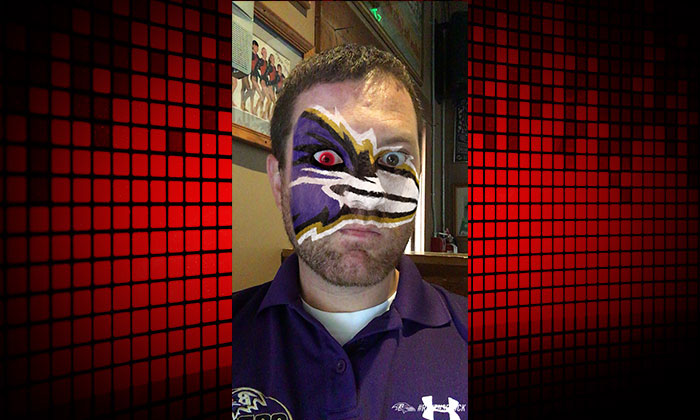700x420 Ravens Add Virtual Face Painting To Mobile A Wbal Radio 1090 Am - Baltimore Ravens Painting